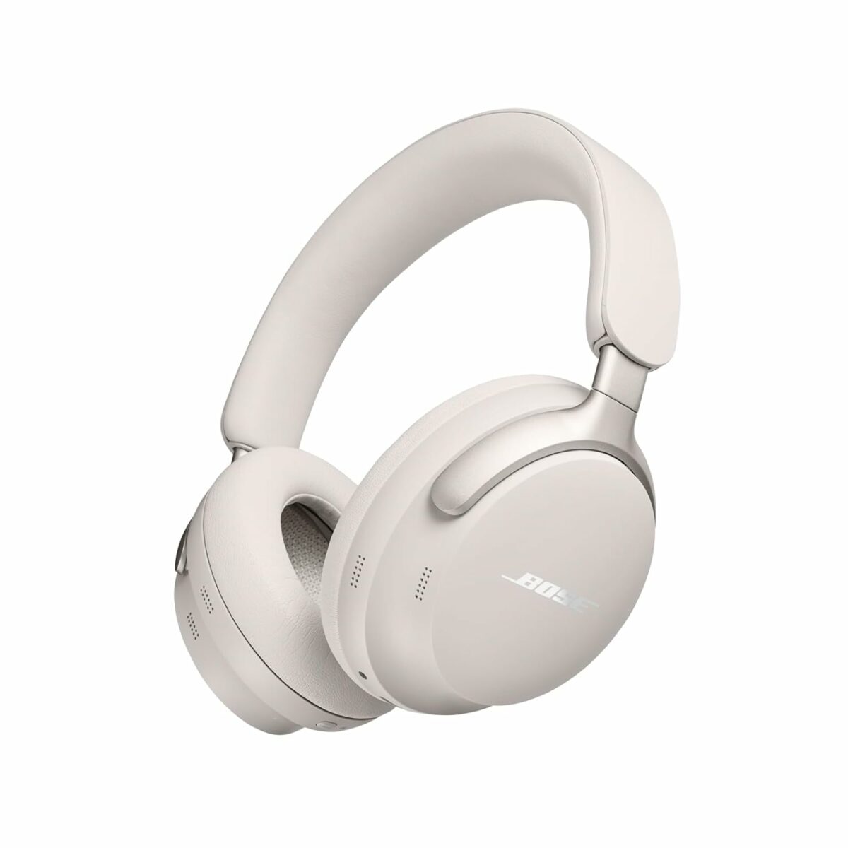 Bose QuietComfort Ultra Wireless Noise Cancelling Over ear Headphones with Spatial Audio, Over-The-Ear Headphones with Mic, Up to 24 Hours of Battery Life, White Smoke