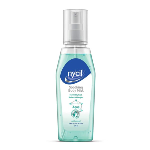 NYCIL Soothing Body Mist Aqua, Pack of 2, (2x100 ml)