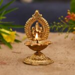 Collectible India Ganesha Diya Oil Lamp - Diwali Diya for Puja Diwali Gift Home Temple Articles Decoration Gifts - Diwali Decoration Items for Home Decor