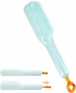 Self-Cleaning Anti-Static Massage Comb,One-pull Clean Massage Comb,Easy Self Cleaning Hair Brush for Women,Scalable Rotate Lifting Self Cleaning Hairbrush Hair Styling Tools.(Multicolor)