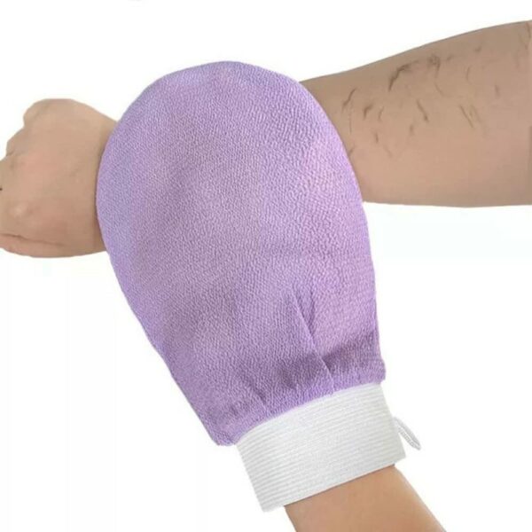 MS MAGIC SECRET Moroccan Hammam Exfoliating Bath Glove Body Exfoliating Scrub Tan Magic peeling Bath Glove Body Scrub Imported Directly From Morocco (Purple)