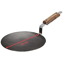 iron tawa dosa roti chapati tawa 12 inch dosa tawa with wooden handles