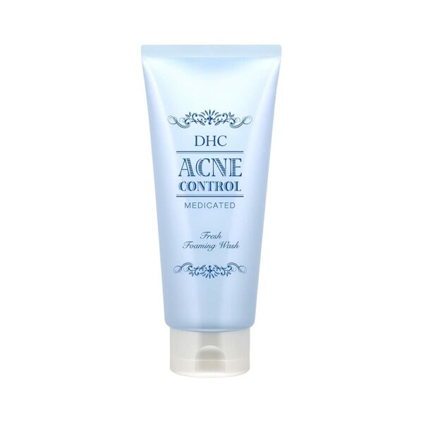 Dhc Acne Control Medicated Fresh Foaming Face Wash, Cleanser For Sensitive & Acne Prone Skin, Remove Oiliness From Face 130Ml