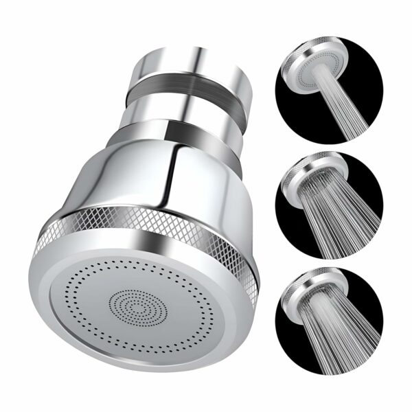 Plantex Pure Brass Tap Extender for Kitchen Sink/360° Swivel Kitchen Sink Faucet Aerator/3 Anti-Splash Modes/Upto 80% Water Saving(XL-3012/Chrome)