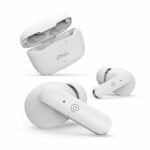 pTron Bassbuds Duo in Ear Earbuds with 32Hrs Total Playtime, Bluetooth 5.1 Wireless Headphones, Stereo Audio, Touch Control TWS, with Mic, Type-C Fast Charging, IPX4 & Voice Assistance (White)