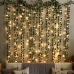 Special You Aesthetic Room Decor Items, Home Decor Items with Fairy Lights (40ft Long) for Bedroom Artificial Vines, Green Leaves (86 inch) for Wall Decor, Balcony (4 Green Vines & 1 LED Light)