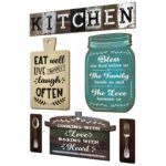 Chaka Chaundh - Kitchen Plaque Quotes Wall Hanging Décor – Restaurant Quote Sign Boards Décor - Dining Quotes Sign Wall Plates Décor Items – Set of 6 (Vintage - MultiColor)