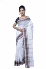 T.J. SAREES Pure Cotton Sarees for Women Traditional Tant Sarees Elegant and Comfortable Cotton Saree for All Occasions Without Blouse (Pack Of 1)