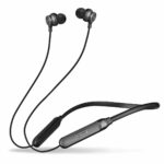 Zimo AeroFlex Bluetooth 5.2 Wireless in-Ear Headphones, 18Hrs Playtime, Deep Bass, HD Calls, Dual Device Pairing, Voice Assist, Type-C Fast Charge Wireless Neckband, IPX4 Water Resistant (Black)