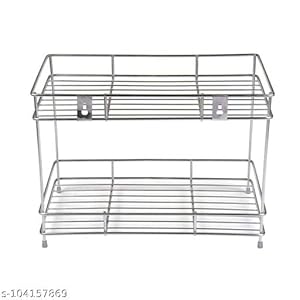 Heavy 100% Stainless steel 2-Tier Kitchen Rack