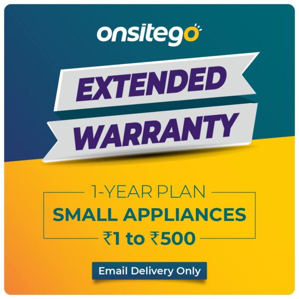 Onsitego 1 Year Extended Warranty for Small Home & Kitchen Appliances from Rs. 1-500 (Email Delivery - No Physical Kit)