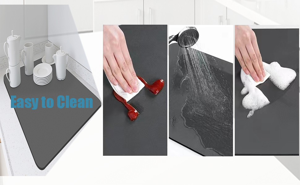 countertops drainer mats vegetables washable