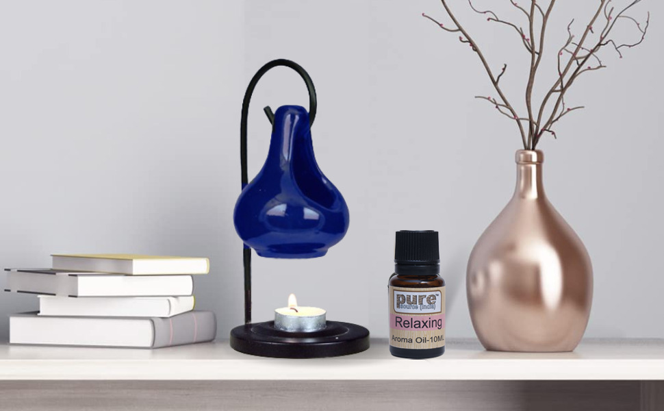 Ceramic oil burner aroma diffuser for home decoration