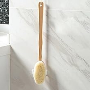 Detachable Wooden Bath Brush with Long Handle