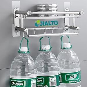 JIALTO Adhesive Hooks for Wall Heavy Duty Wall Hook Waterproof Stick on Adhesive Stronger