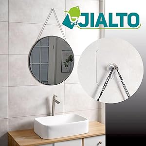 JIALTO Adhesive Hooks for Wall Heavy Duty Wall Hook Waterproof Stick on Adhesive Stronger