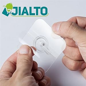 JIALTO Adhesive Hooks for Wall Heavy Duty Wall Hook Waterproof Stick on Adhesive Stronger