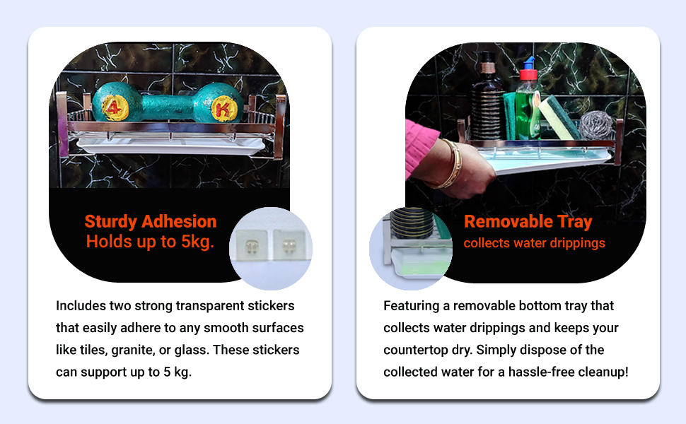 GLIFON sink organiser with excess water collector