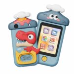 BLiSS HUES Kids Touchscreen Smartphone Toy with 2.8" Screen- 360 Degree Roatating 8MP Dual Camera- MP3 Music Player- in Built Games & Wallpapers- Dinosaur