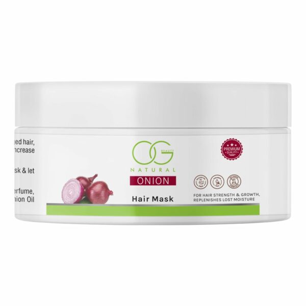 OG BEAUTY Natural Onion Hair Mask | For Strong and Healthy Hair | Prevents Damaged Hair & Controls Hair Fall | Paraben and Sulphate free | 100% Vegan | 200 gm