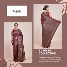 Women&#39;s Traditional Banarasi Satin Silk Woven Zari work Saree