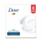 Dove Cream Beauty Bathing Bar With ¼ Moisturizing Cream To Give You Softer, Smoother Skin, 100 g (Pack of 8)