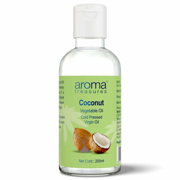 Aroma Treasures cold pressed virgin coconut oil for for all the beauty needs if skin & hair - 200ml