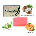 Nexleen Hydrating Soap Bar with Cold Pressed Coconut Oil, Jojoba Oil, Vitamin E & Aloe Vera - Ideal for Dry & Sensitive Skin. Suitable for Tender Skin of Babies