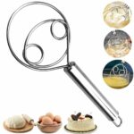 Multifunctional Effortless Stainless Steel Dough Mixer with Hanging Hole Durable Time-Saving Mixing Stick Baking Tools Egg Beater for Home Kitchen Baking Accessories (1 Pcs) (Dough Mixer)