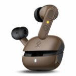 pTron Zenbuds 1 V2 ANC Bluetooth in Ear Earbuds,13Mm Hyperdrivers with 4D Panaromic Audio,4 Quadpro ANC Mics,40Ms Low Latency Game/Music Modes,Bluetooth V5.3&Type C Charging(Brown)