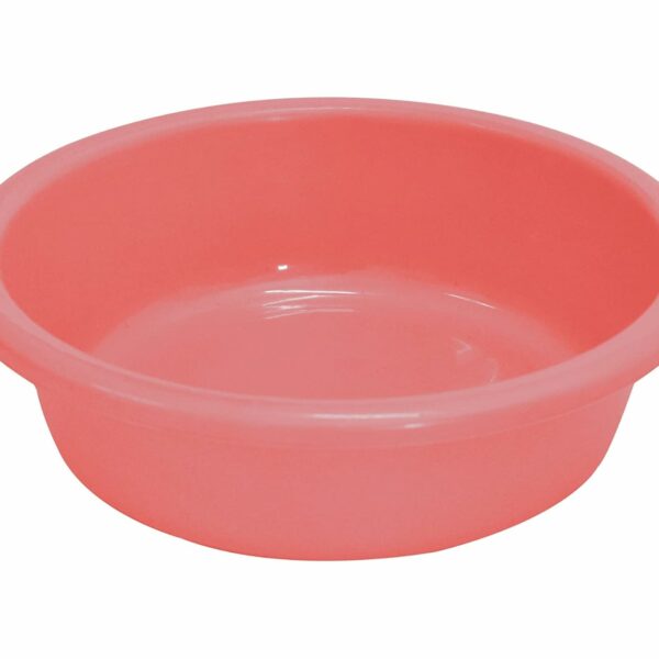 Kuber Industries Multiuses Unbreakable Plastic Knead Dough Basket/Basin Bowl For Home & Kitchen 6 Ltr (Light Pink)