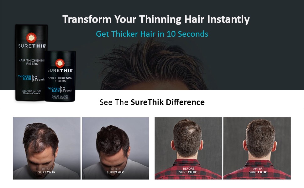 Transform your thinning hair Instantly. Get Thicker hair in 10 seconds. 