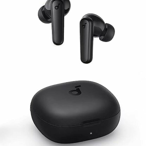 ANKER Soundcore R50i True Wireless in-Ear Earbuds, TWS with 30H+ Playtime, Clear Calls & High Bass, IPX5-Water Resistant, Soundcore Connect App with 22 Preset EQs, Quick Connectivity, Black Color