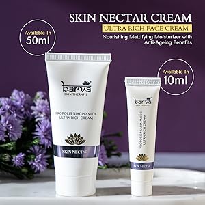 skin nectar cream anti aging hyaluronic acid mattifying moisturizer for oily skin propolis