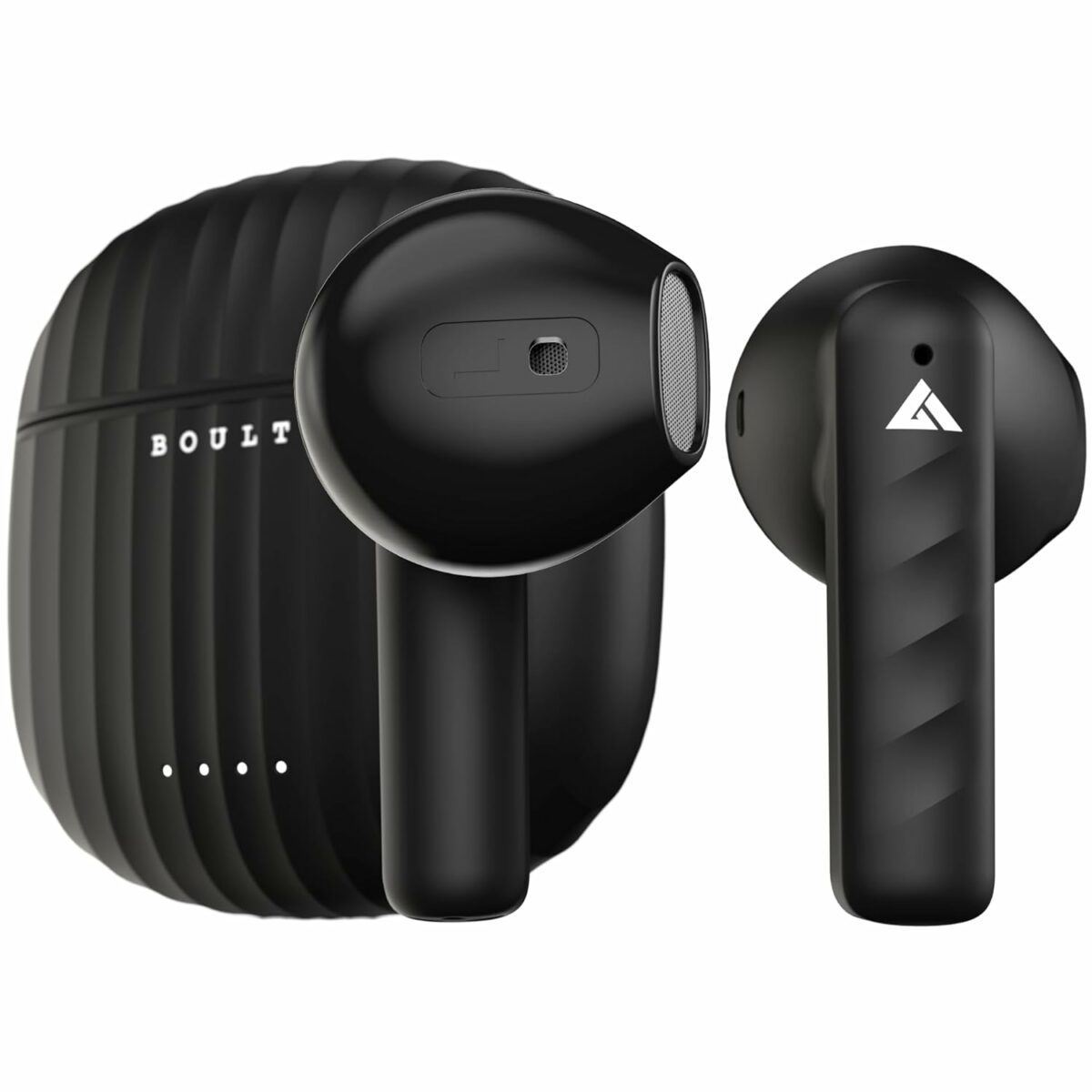 Boult Audio Newly Launched K20 Bluetooth Truly Wireless in Ear Earbuds with 32H Playtime, 4 Mics Clear Calling ENC, 45ms Low Latency Gaming TWS, 13mm Bass Drivers Ear Buds Headphones 5.3 (Black)