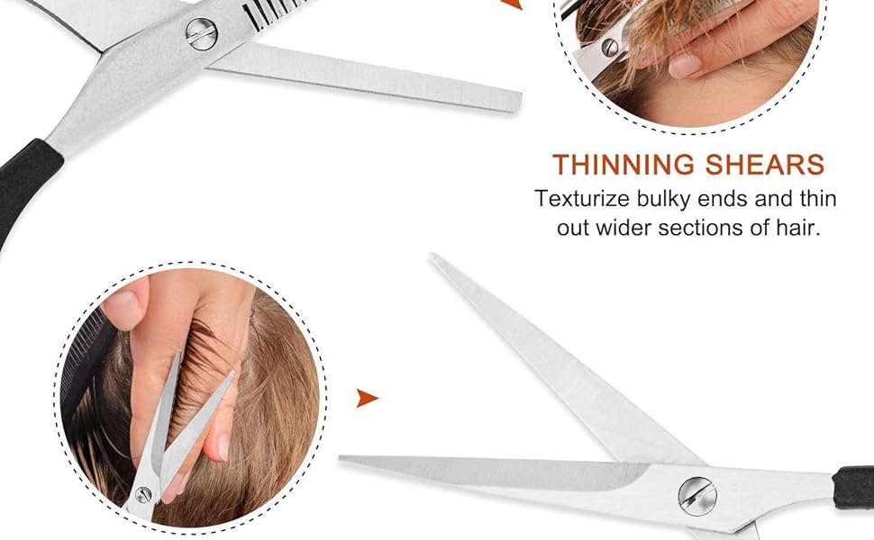 Hair Cutting Sheet Apron + Comb + Eyebrow Scissors + Scissor For Nose Hair