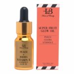 House Of Beauty Super Fruit Glow Oil, Peach and Jojoba with Vitamin E for Normal Skin Type, Natural and Healthy Skin (Size: 10ML)