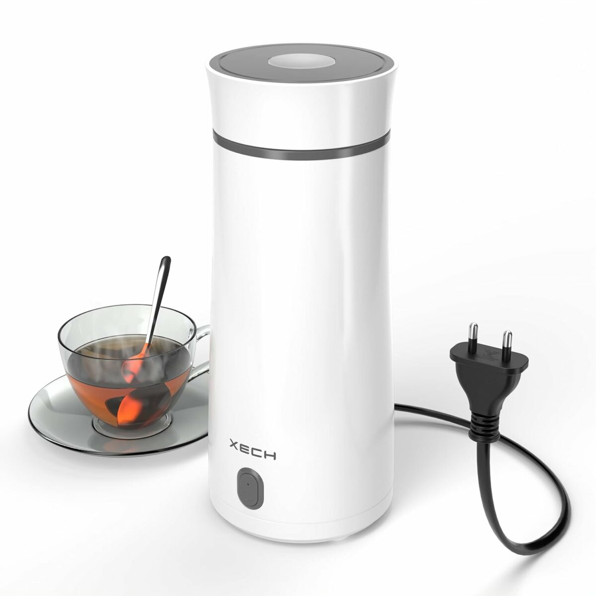 XECH Electric Kettle For Travel Hot Water Mini Kettle In-Built Cable Portable Bottle Design 300W Heating Element to Boil Water and Prepare Tea Coffee without Milk Small Kettles (Hydroboil, 400ml)