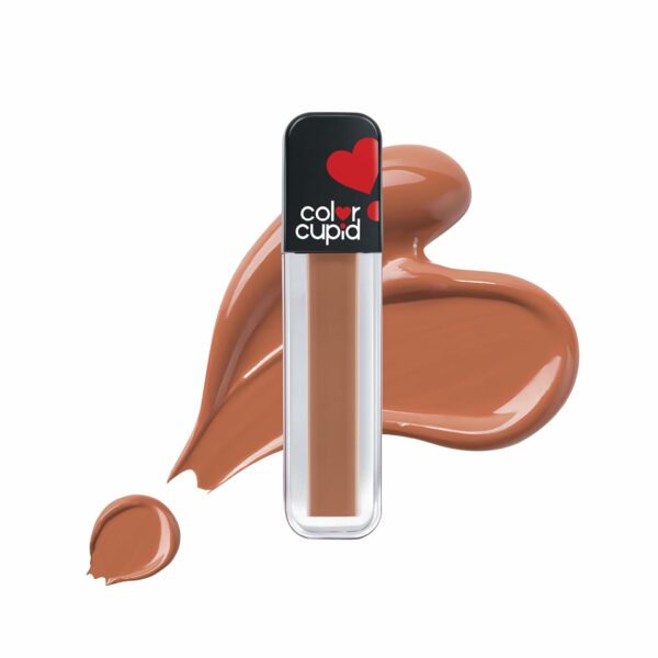 Color Cupid Matte Intense Color 18-Hour Stay Liquid Lipstick | Infused with Hyaluronic Acid & Ceramide | Transfer Proof & Kiss Proof| Forever Love - Sweetheart Mocha | 1.5 ml