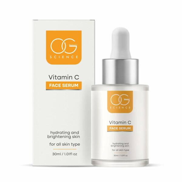 OG BEAUTY Science Vitamin C Serum | Reduce Dark Spots | Fights Hyperpigmentation | Improves Skin Elasticity | Maintains Skin Texture | For All Skin Types | 30 ML