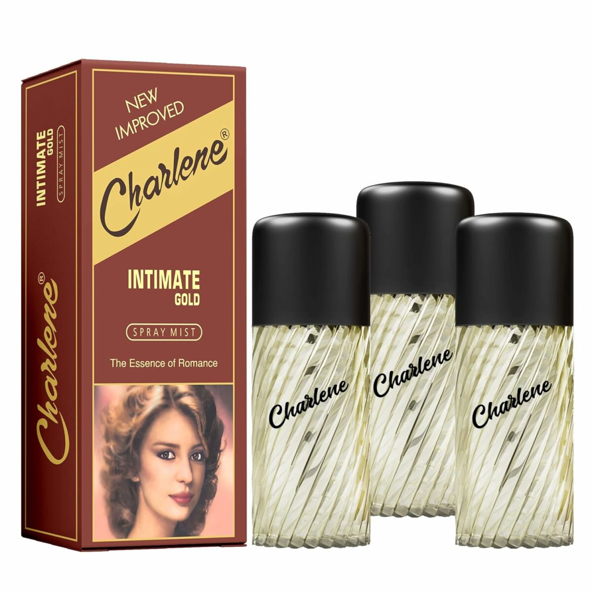 CHARLENE SPRAY MIST PERFUME for Women/Fragrance Women/Scent/Luxury Perfume/Premium Perfume/long lasting/Deep freshments/Body oudor 30ML - INTIMATE GOLD (PACK OF 3)