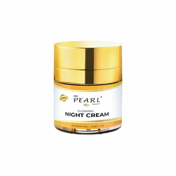 A. R. M pearlbeauty Glowing Night Cream | Brightens Skin Tone | Reduces Dark Circles, Wrinkles, Pigmentation, and Under Eye Circles