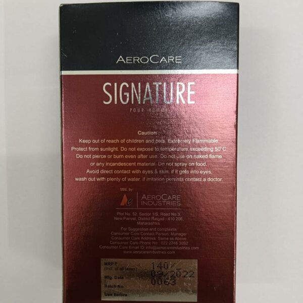 AEROCARE SIGNATURE POUR HOMME SPARK PERFUME 40ML