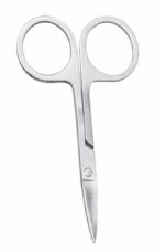 AKADO Multi-purpose stainless steel small beauty cutting salon barber scissors for facial hair, eyebrow, and eyelash scissors