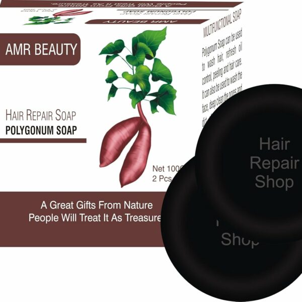 AMR Beauty | Hair Repair Soap | Neem Henna Shampoo Bar | Anti Dandruff, Hair Growth, Hair Fall Control, Healthy Scalp & Roots for All Hair Types for Men & Women | 100% Pure, Natural, Handmade|100g