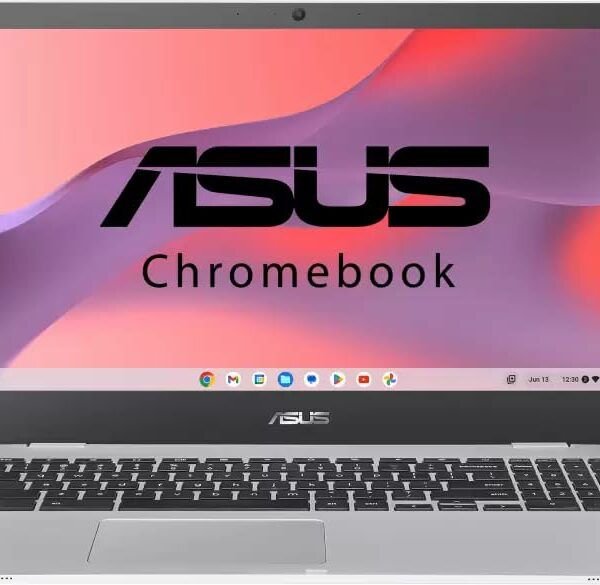 ASUS Chromebook Intel Celeron Dual Core N4500 - (4 GB/64 GB EMMC Storage/Chrome OS) CX1500CKA-NJ0393 Chromebook (15.6 Inch, Transparent Silver, 1.80 Kg)