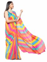 Amazon Brand - Anarva Women's Colourblocked Chiffon Saree