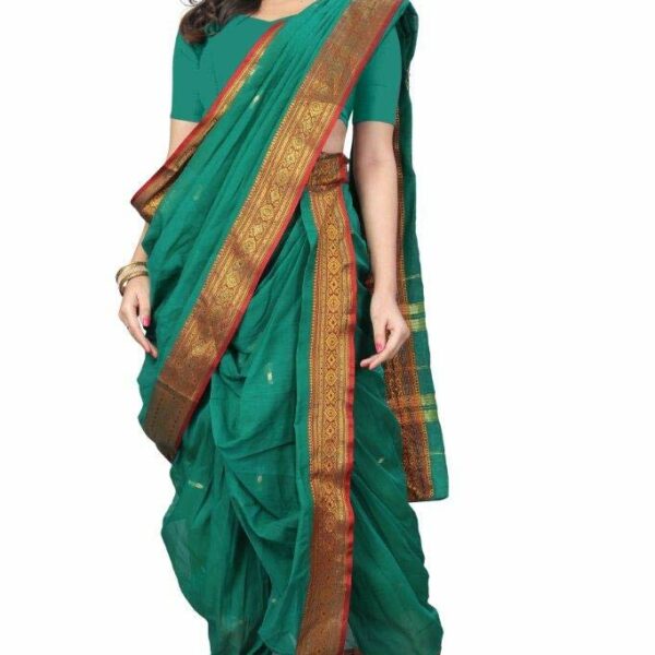 Aradhana Fashion Pvt Ltd Women's Woven Cotton Saree Without Blouse Piece