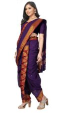 Aradhana Fashions Pvt. Ltd. Women's Cotton Woven Nauvari Saree Without Blouse Piece