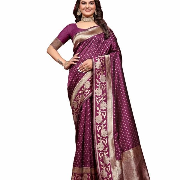 Avantika Fashion Women's Kanjivaram Soft Silk Banarasi Sarees With Unstich Blouse peice